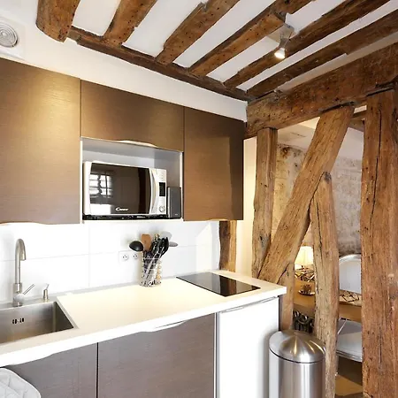 Habitat Parisien - 1Br-1Ba - Duplex Louvre Museum-3